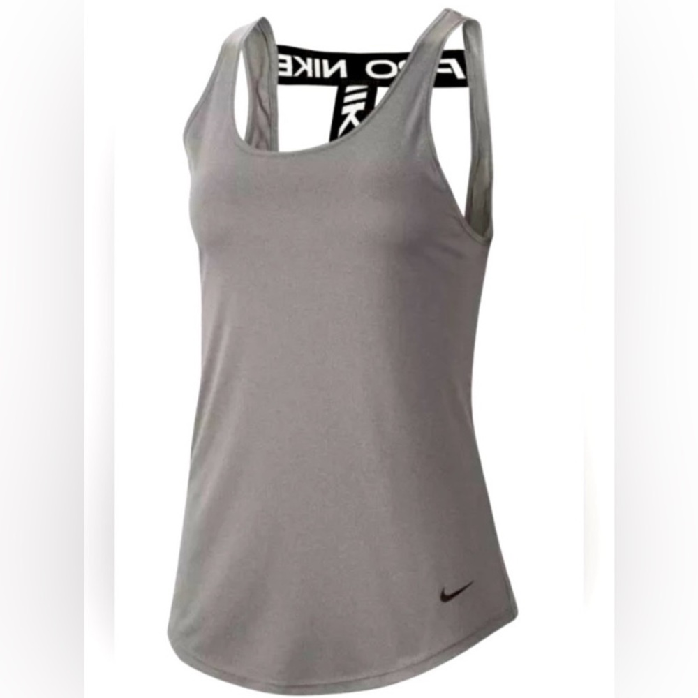 Nike Gray Sleeveless Tank Top Athletic Wear